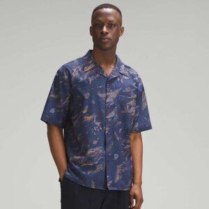 Lululemon Men's Airing Easy Camp Collar Shirt - Navy